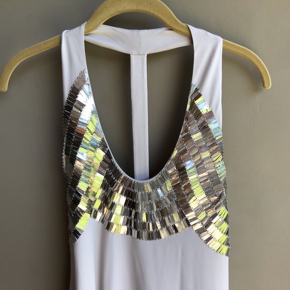 Like New Bebe Sequined Cocktail Dress - Picture 2 of 6